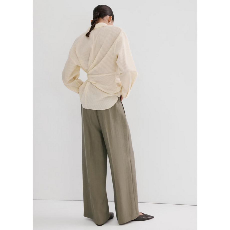 MANGO FLUID Pantaloni a Gamba Larga  