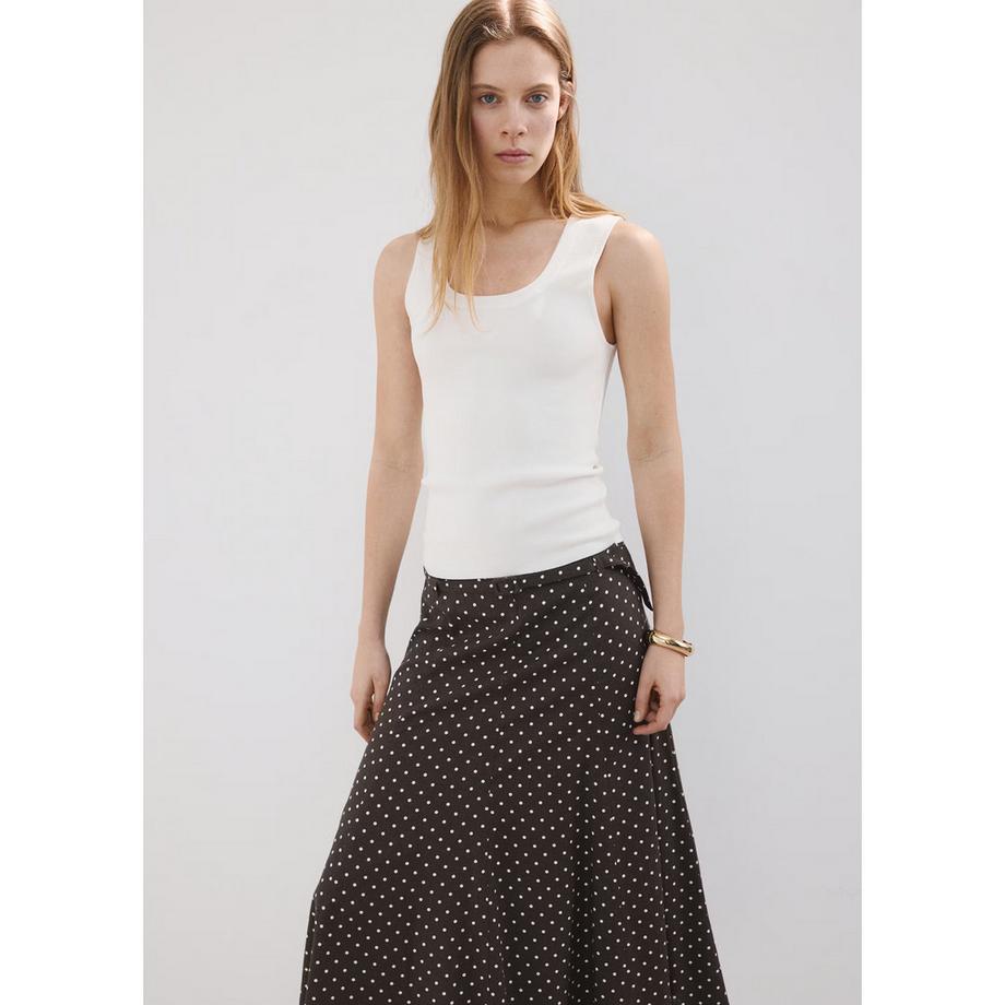 MANGO ROMEO Jupe Midi à Pois  
