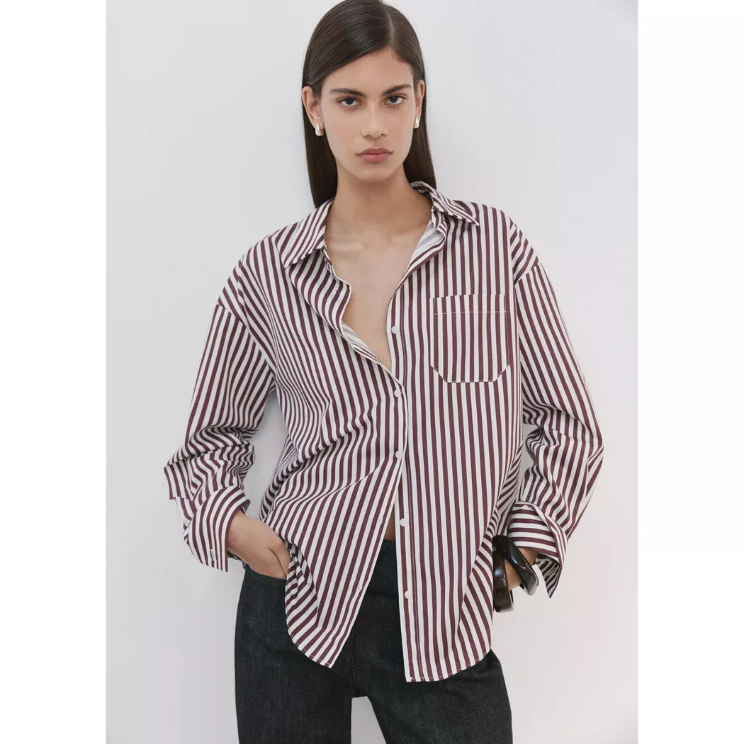 Mango - Bluse, für Damen, Café, Größe M