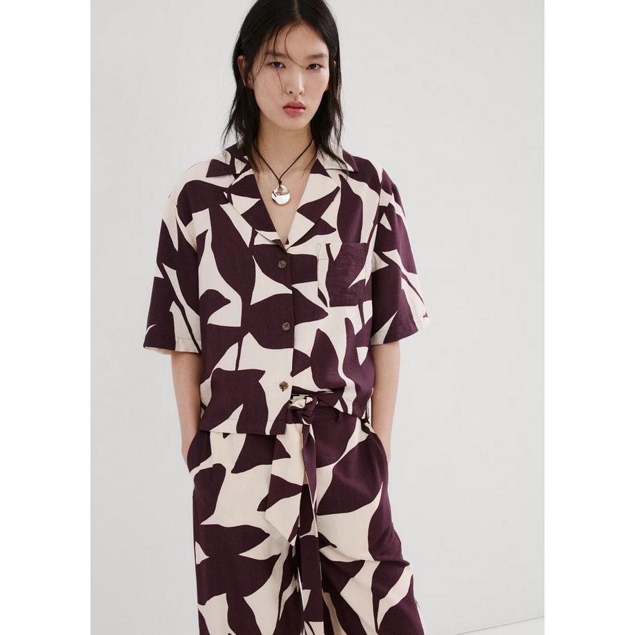 MANGO PLUMAS Pantalon 