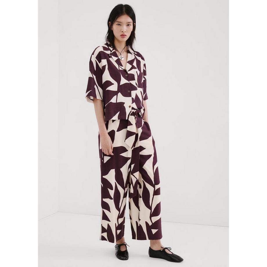 MANGO PLUMAS Pantalon 