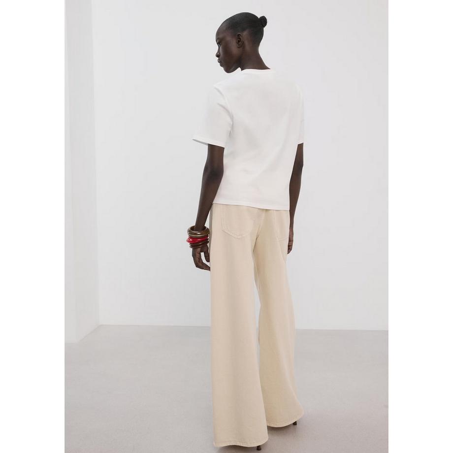 MANGO FLORI T-Shirt avec détails découpés  