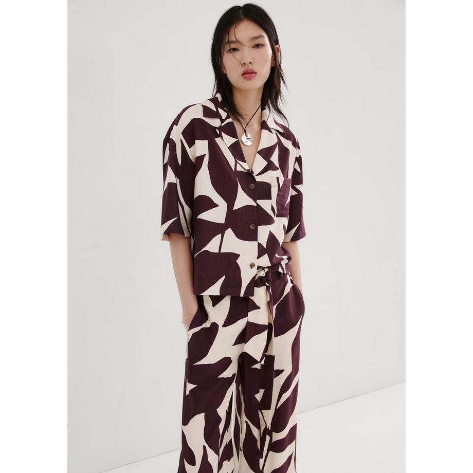 MANGO PLUMAS Chemisier 