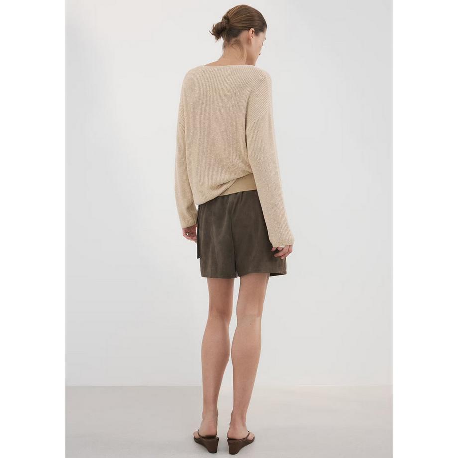 MANGO JAZMIN V-Ausschnitt Langarm Pullover  