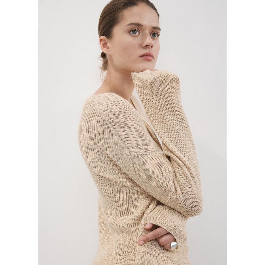 MANGO JAZMIN V-Ausschnitt Langarm Pullover  
