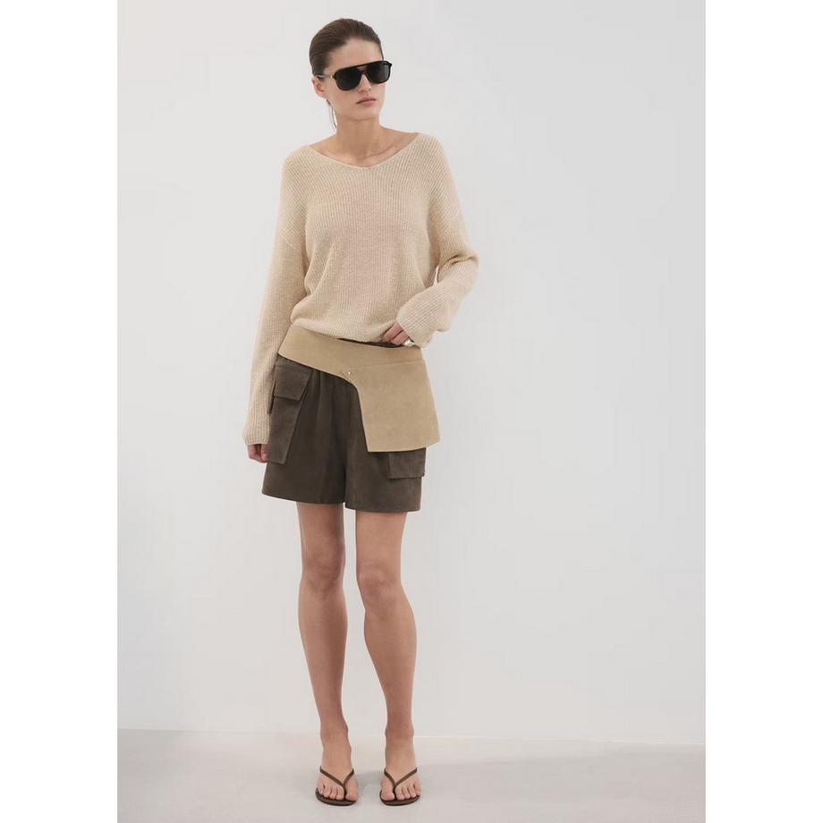 MANGO JAZMIN V-Ausschnitt Langarm Pullover  