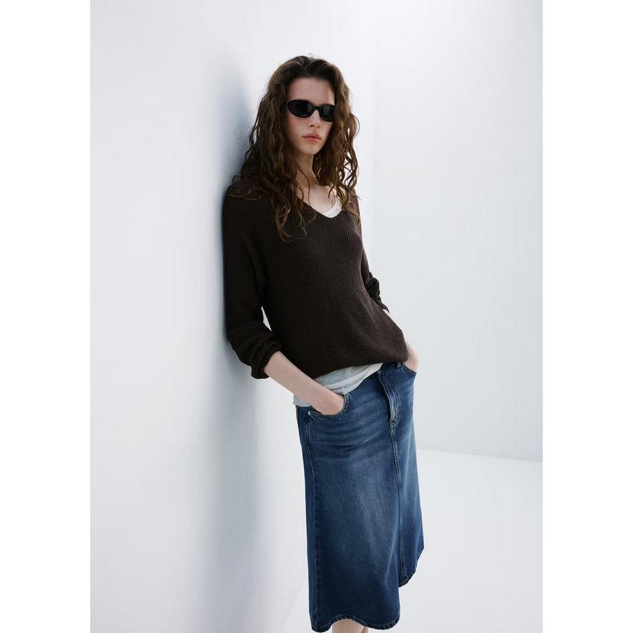 MANGO JAZMIN V-Ausschnitt Pullover  