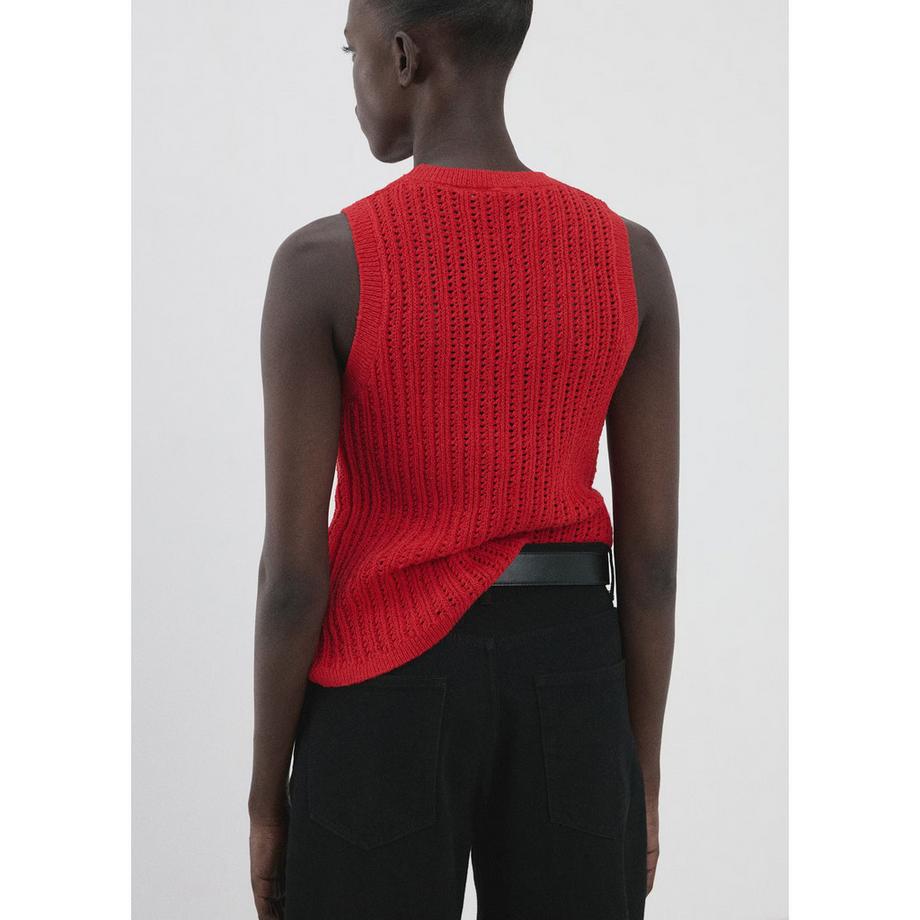 MANGO SITO Ärmelloses Stricktop  