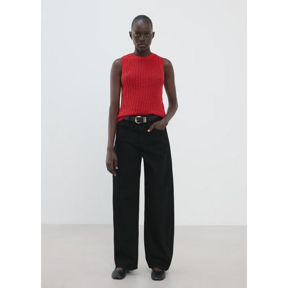 MANGO SITO Ärmelloses Stricktop  