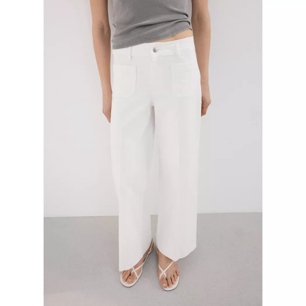 Mango - Jeans, für Damen, Ecru, Größe 44