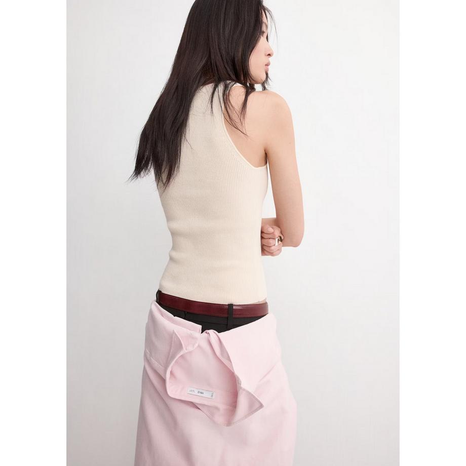 MANGO DALTON Geripptes Stricktop  
