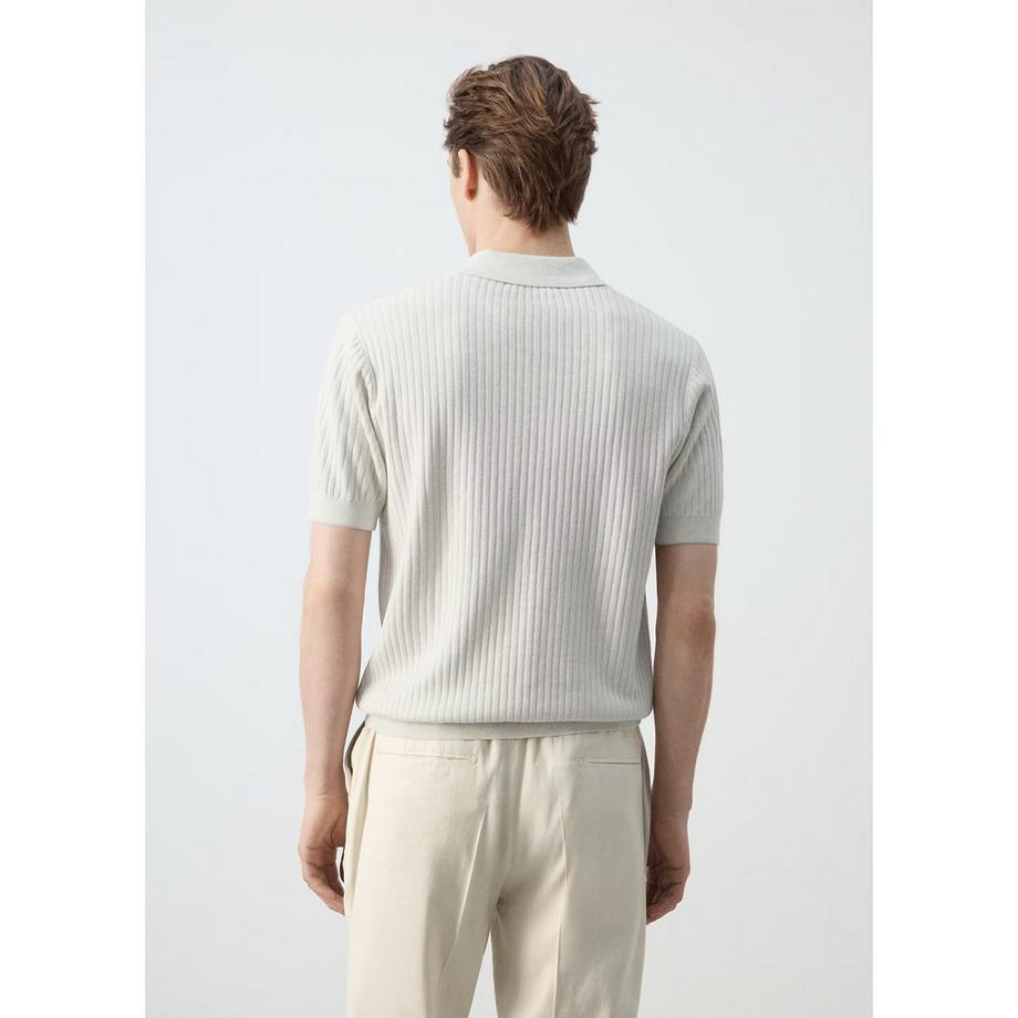 Mango Man PAULE Polo en maille côtelée  