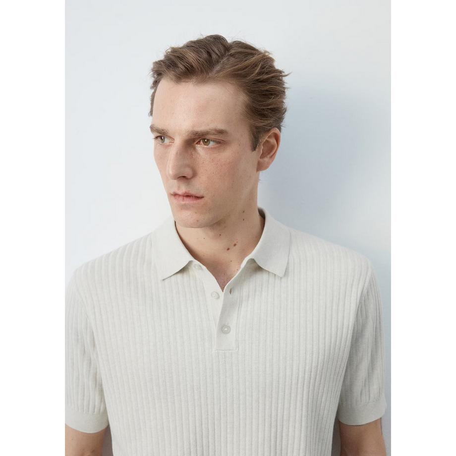 Mango Man PAULE Polo en maille côtelée  