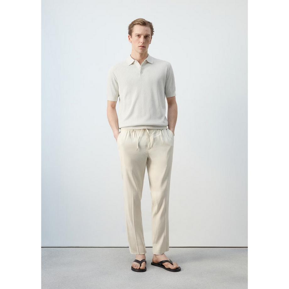 Mango Man PAULE Polo en maille côtelée  