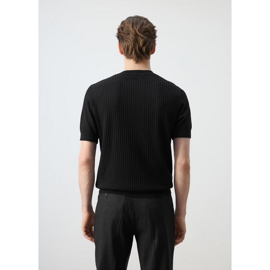 Mango Man PAULE T-shirt côtelé à manches courtes  