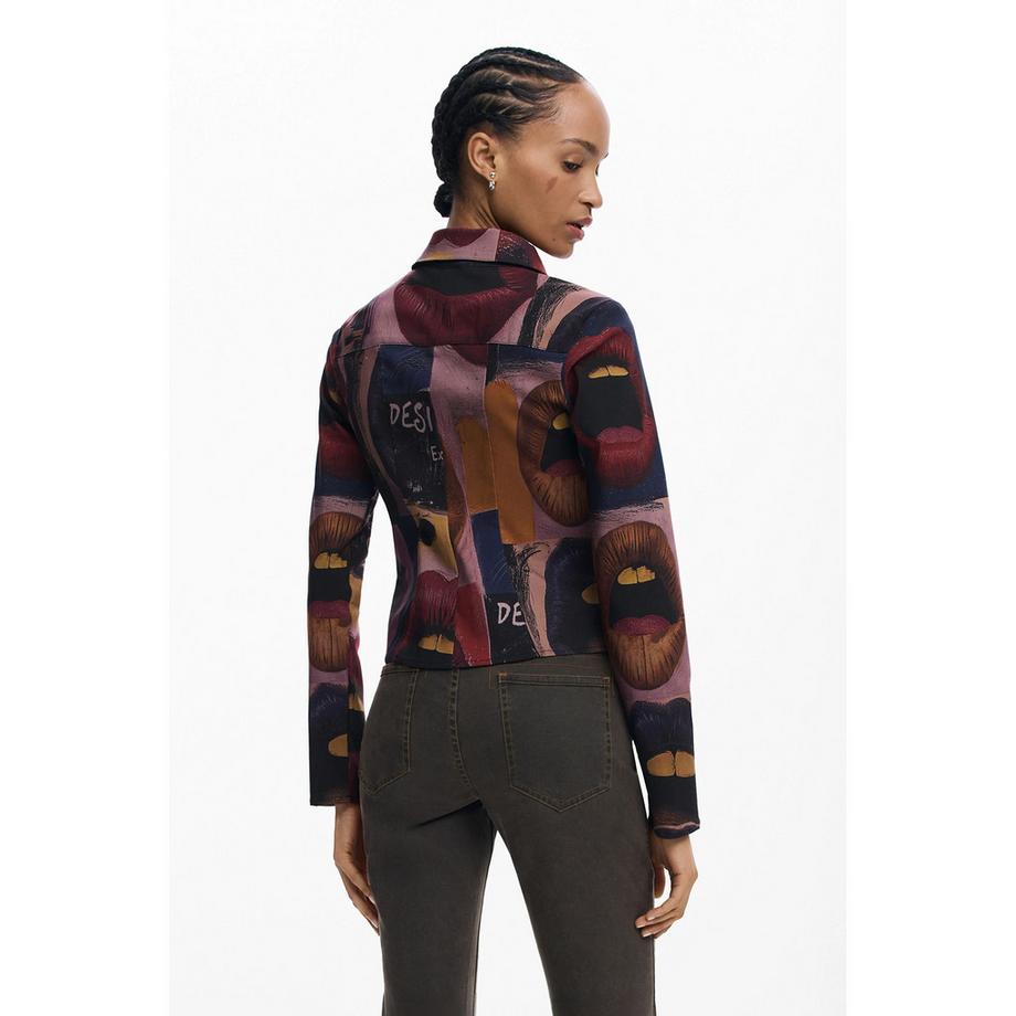 Desigual Camicia stampata a maniche lunghe  