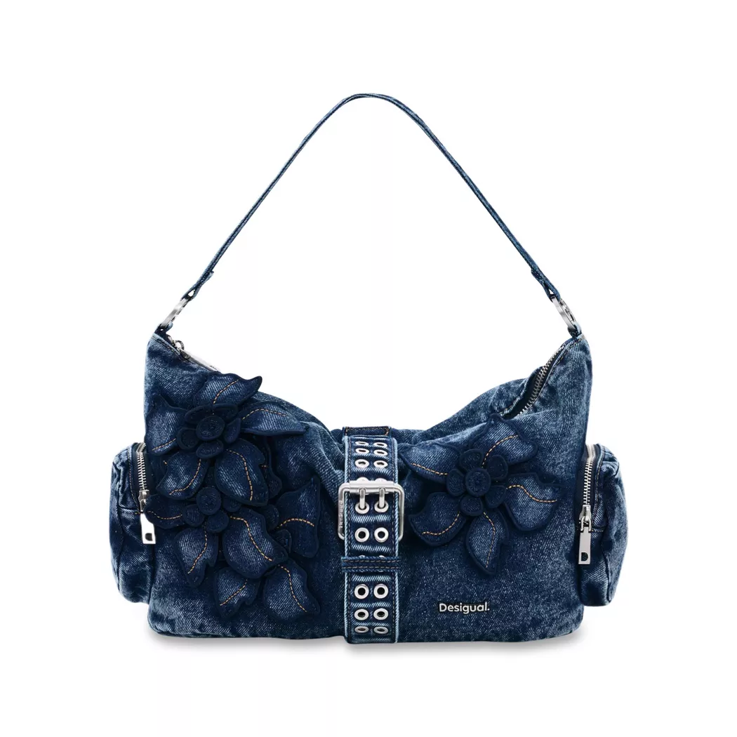Desigual Petit sac en denim froncé BLUE U female 7