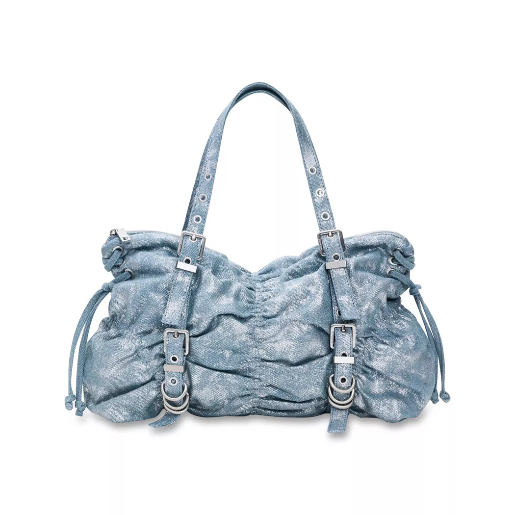 Desigual Petit sac en denim froncé BLUE U female 2