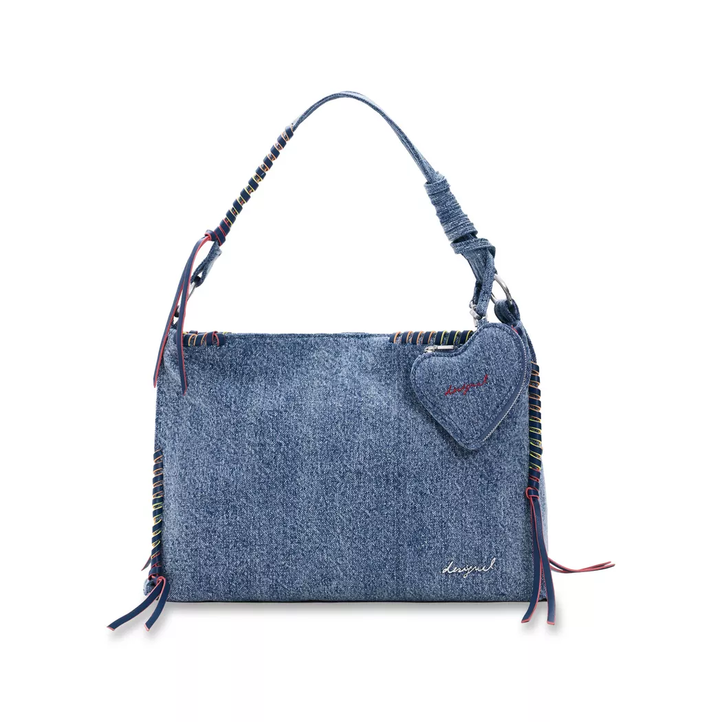 Desigual Petit sac en denim froncé BLUE U female 4