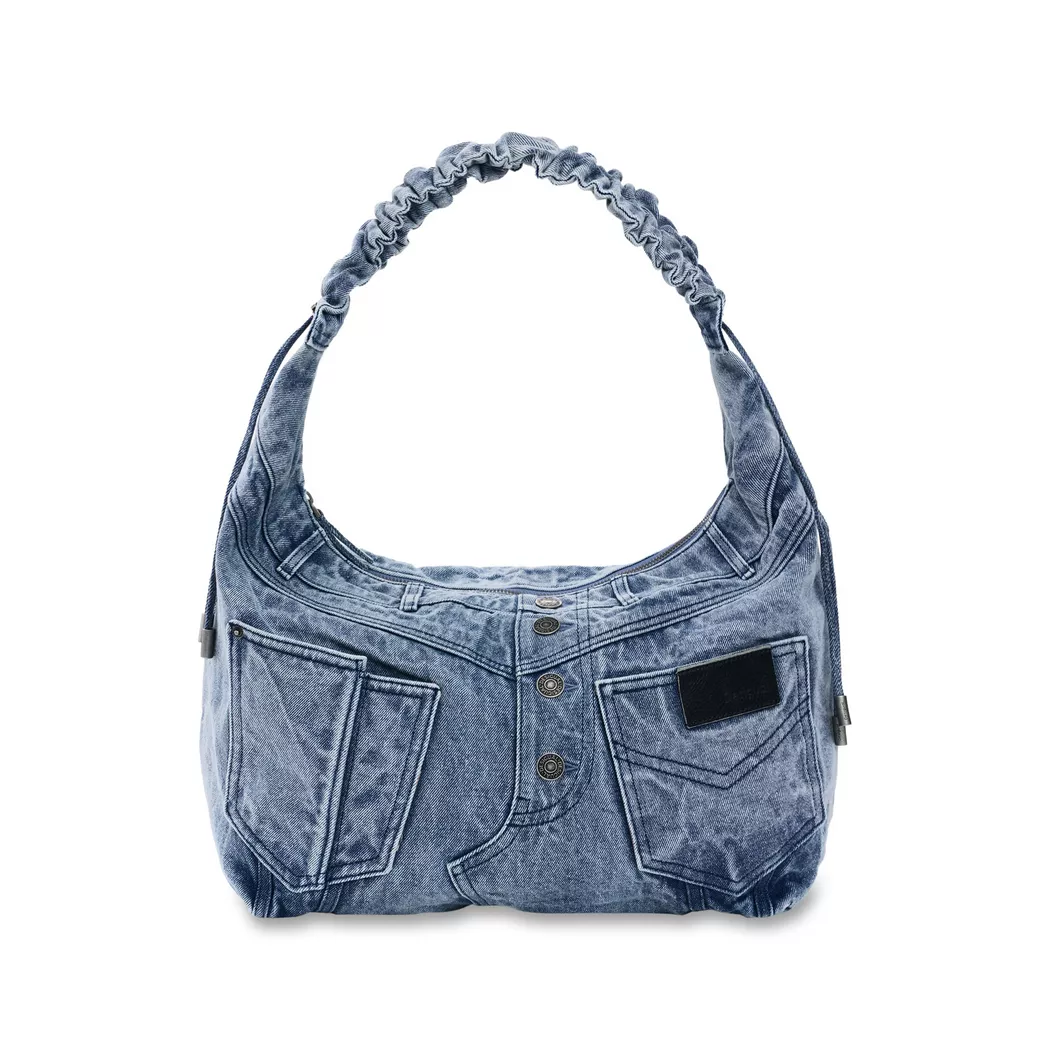 Desigual Petit sac en denim froncé BLUE U female 8