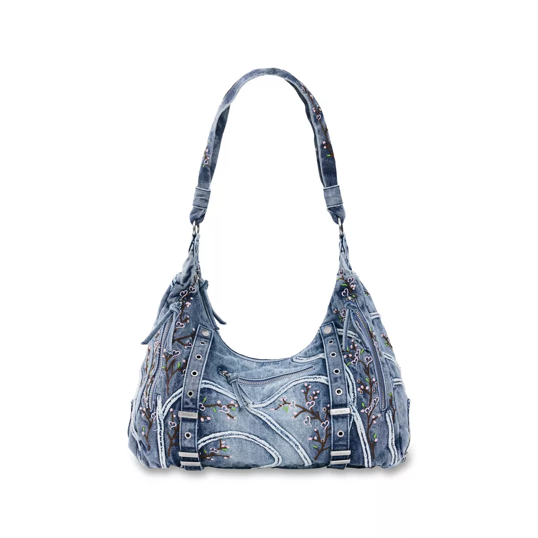 Desigual Petit sac en denim froncé BLUE U female 3