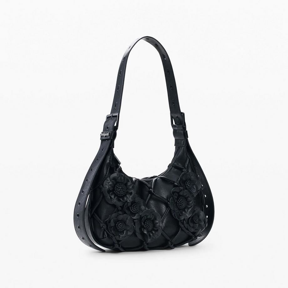 Desigual Sac à bandoulière avec appliqués floraux  