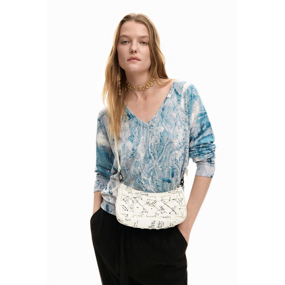 Desigual Sac à bandoulière tissé avec imprimé lettrage  