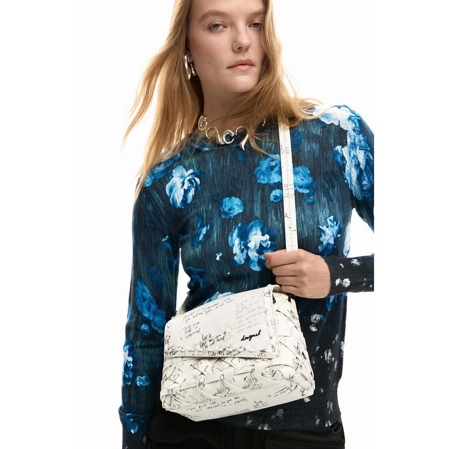 Desigual Sac à bandoulière avec détails tressés  