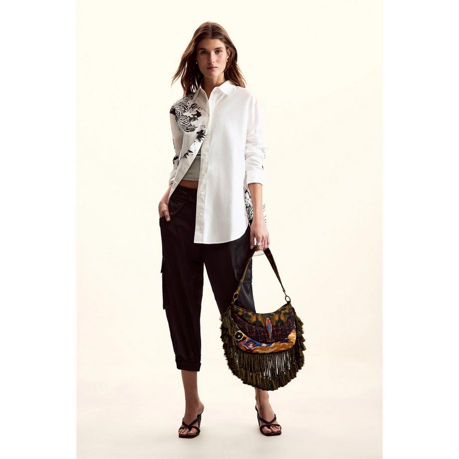 Desigual Orchid Lacroix Camicia Maniche Lunghe Oversize  