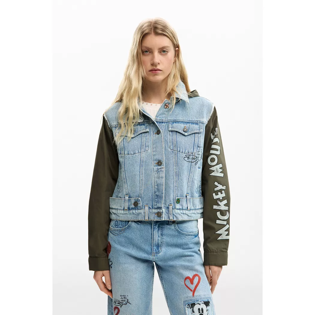 Desigual Blouson en denim patch BLUE L female 5