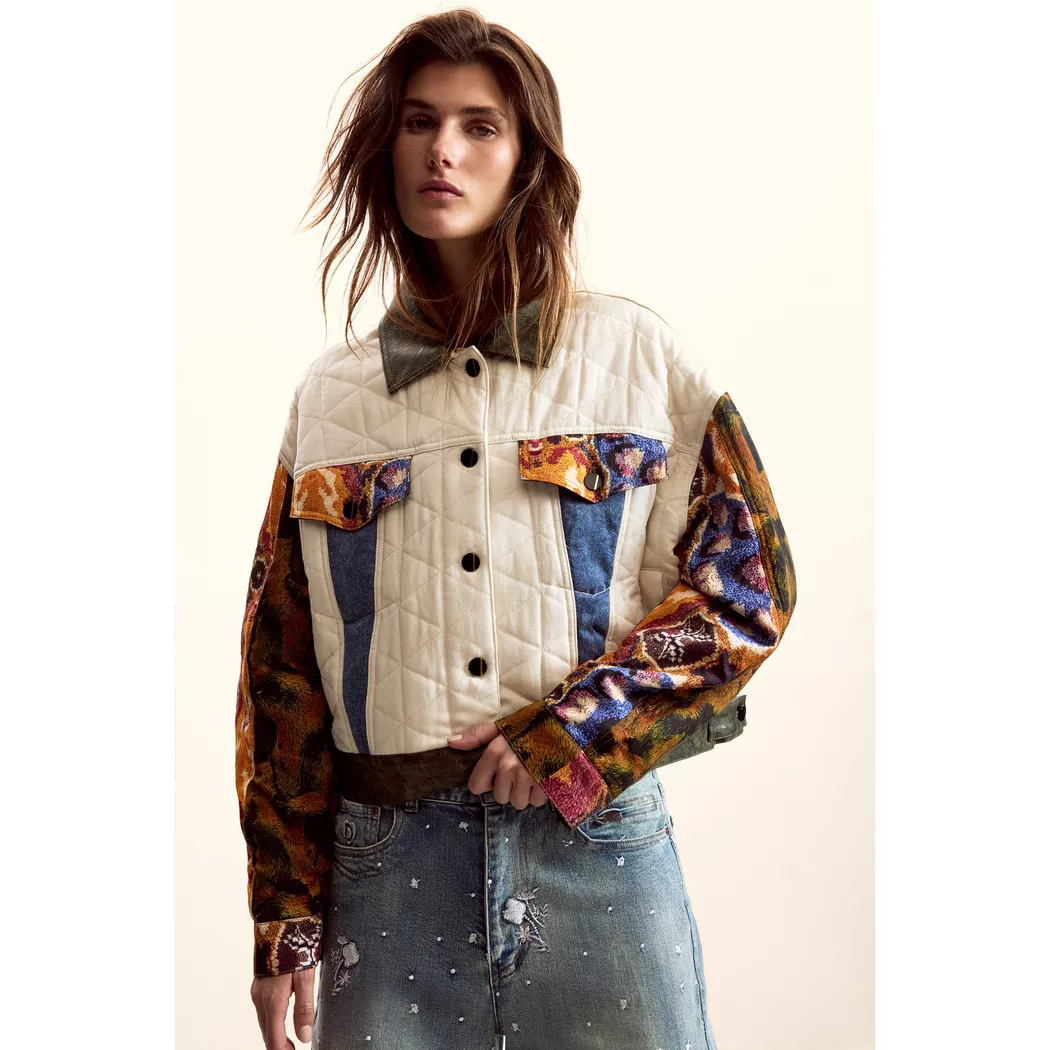 Desigual Veste trucker M. Christian Lacroix WHITE S female 2