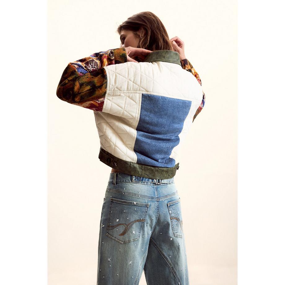 Desigual Giacca Bomber Patchwork Trapuntata  