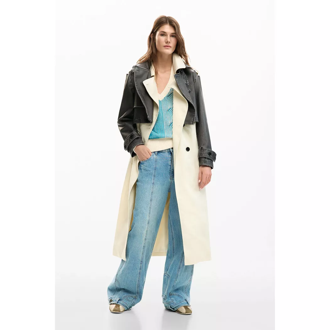 Desigual Veste trucker M. Christian Lacroix WHITE S female