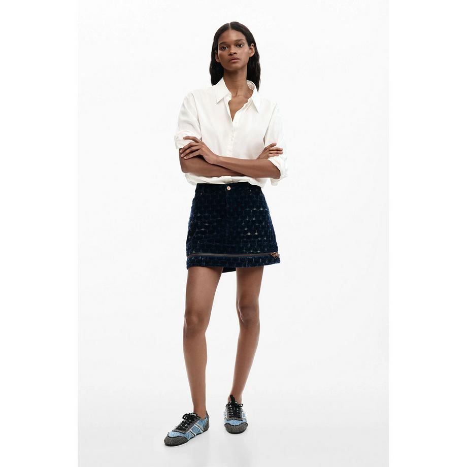 Desigual Minirock mit geprägtem Muster  