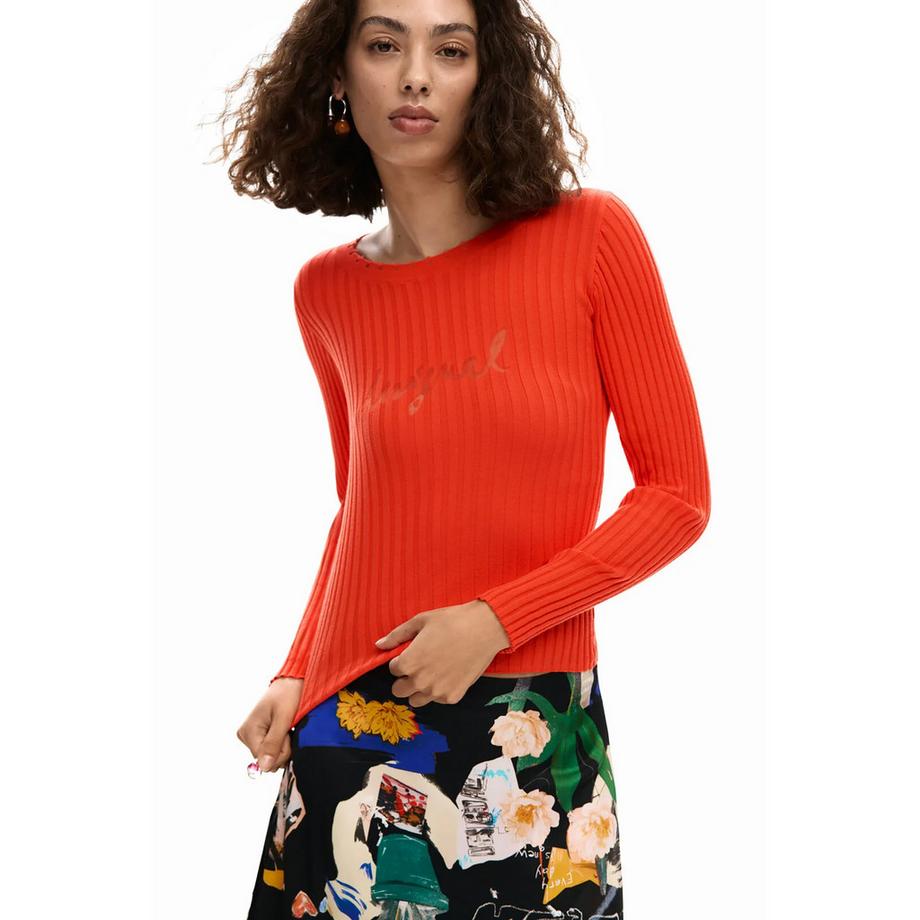 Desigual Bedruckter asymmetrischer Midirock  