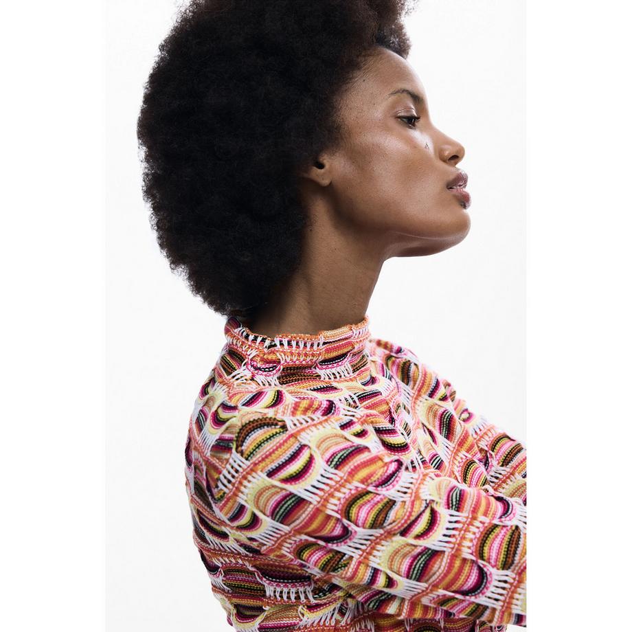 Desigual Pull à Manches Longues Imprimé  