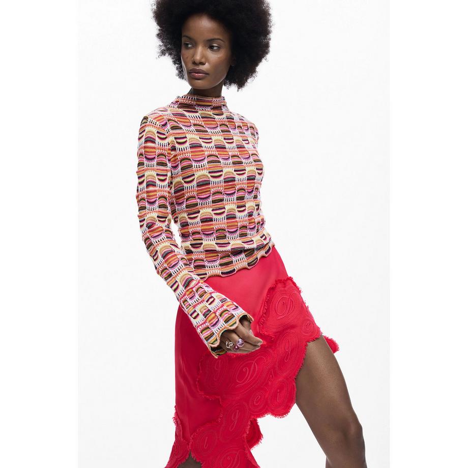 Desigual Pull à Manches Longues Imprimé  