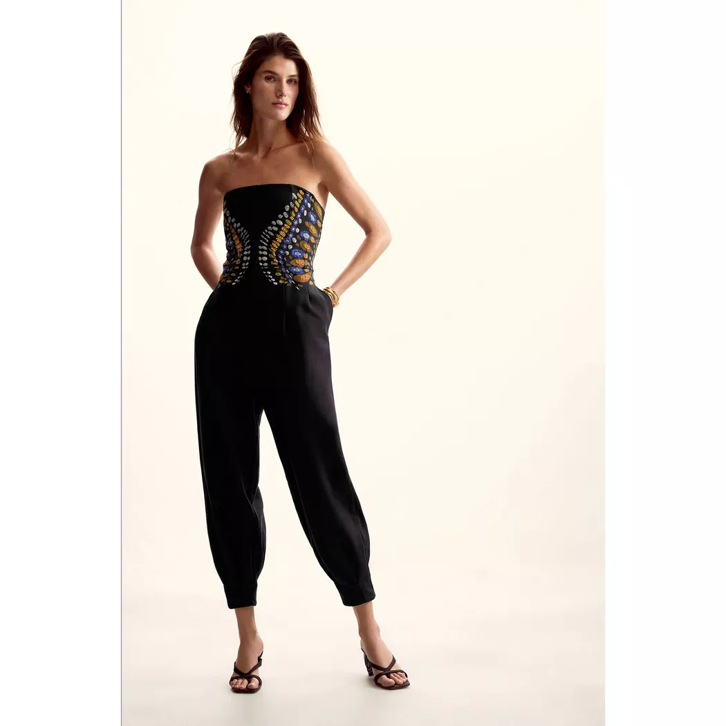 Desigual Combinaison imprimée tropicale BLACK S female 2