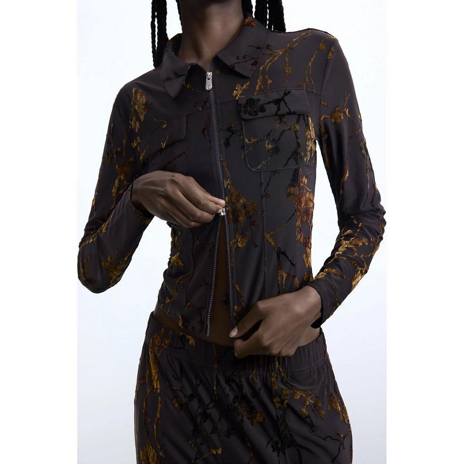 Desigual Pantalon Large à Motif Floral  