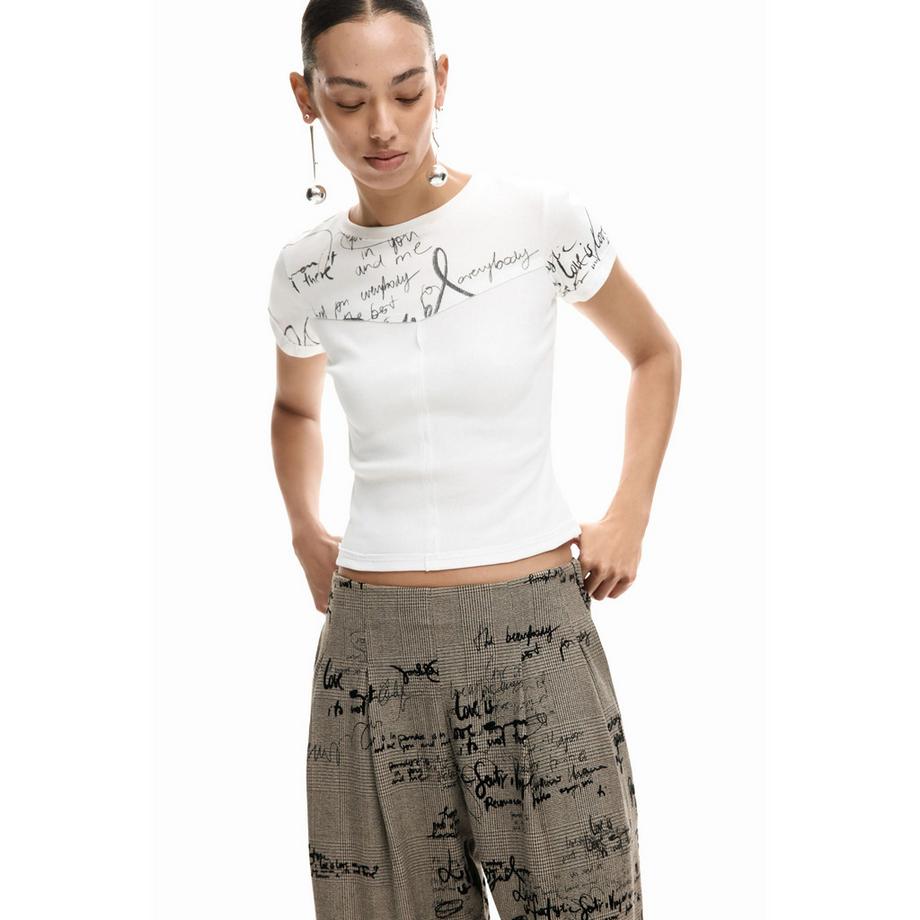 Desigual Pantalon large avec imprimé allover  
