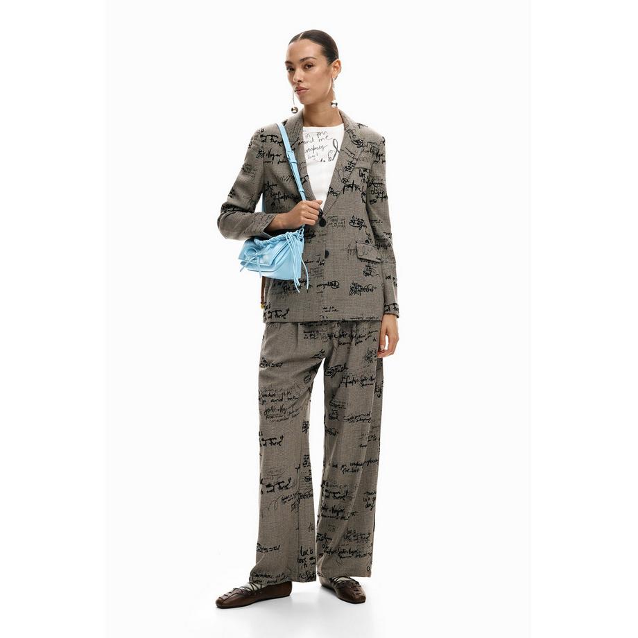 Desigual Pantalon large avec imprimé allover  