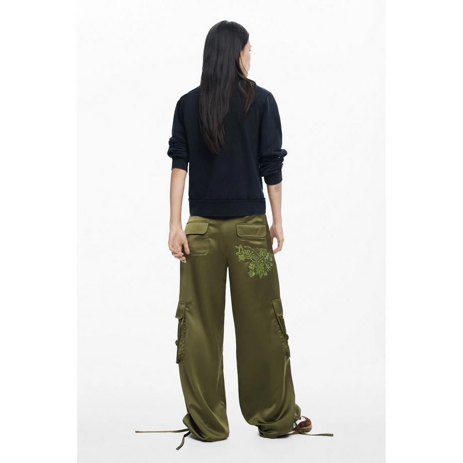 Desigual Felpa con cuore ricamato  