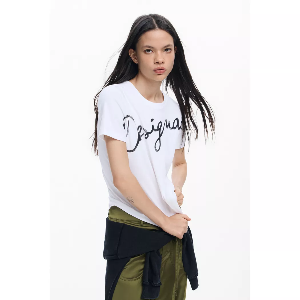 Desigual T-shirt logo Visage WHITE M female 9