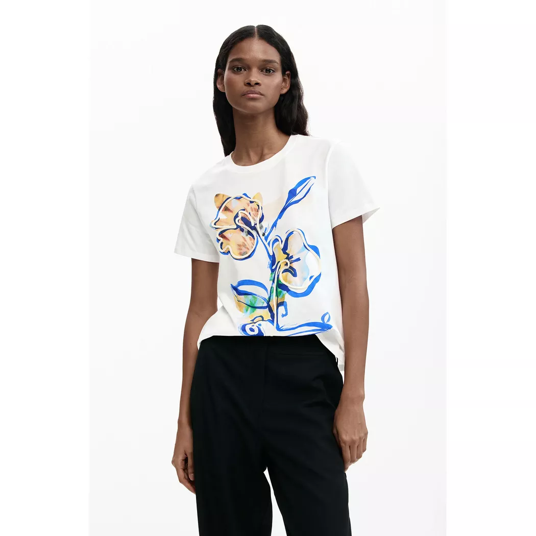 Desigual T-shirt Mickey et minnie Mouse™ cœur WHITE XS female