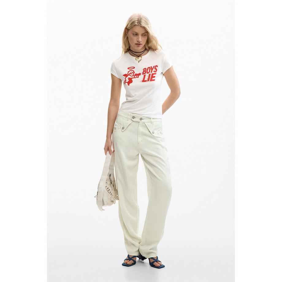 Desigual Cupid Grafikdruck T-Shirt  