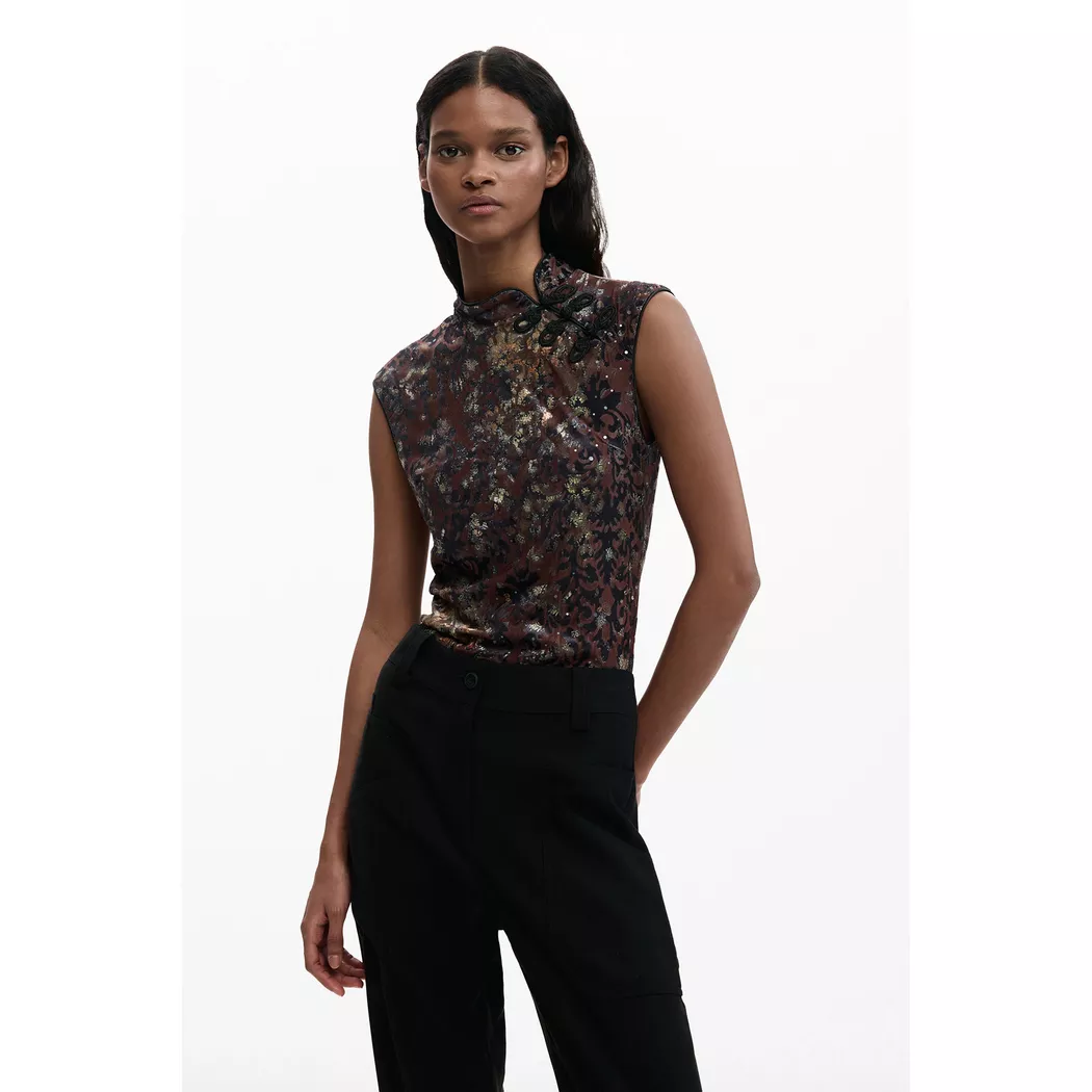 Desigual Débardeur oriental BLACK XL female