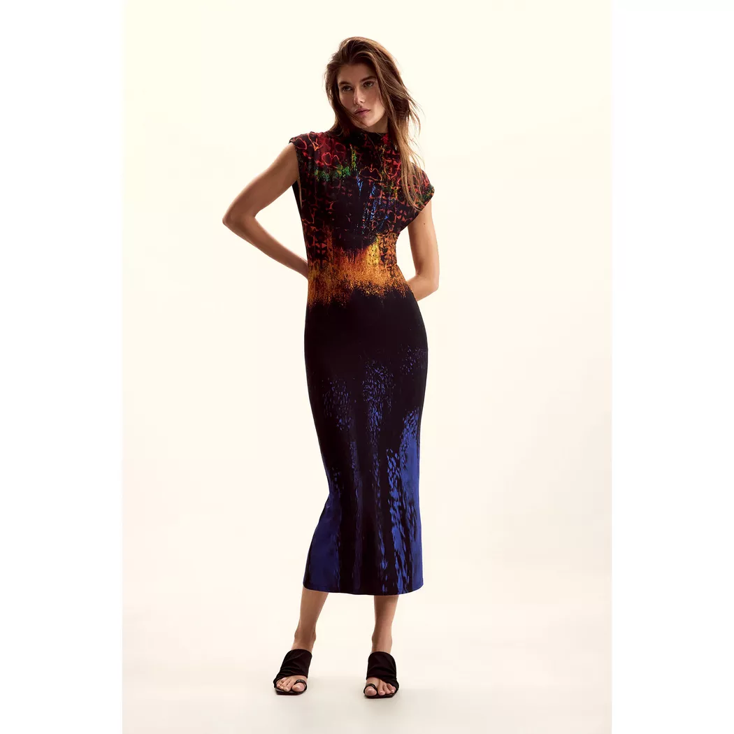 Desigual Robe maille arty MATERIAL FINISHES M female