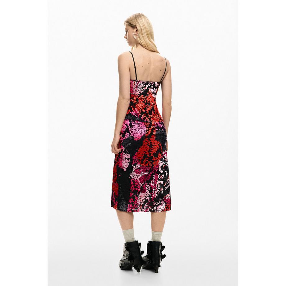 Desigual Geblümtes Midi-Kleid  