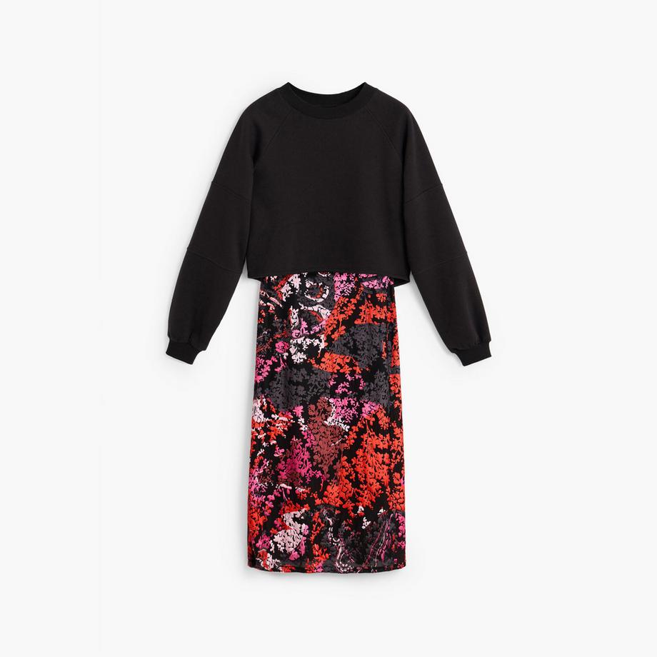 Desigual Geblümtes Midi-Kleid  