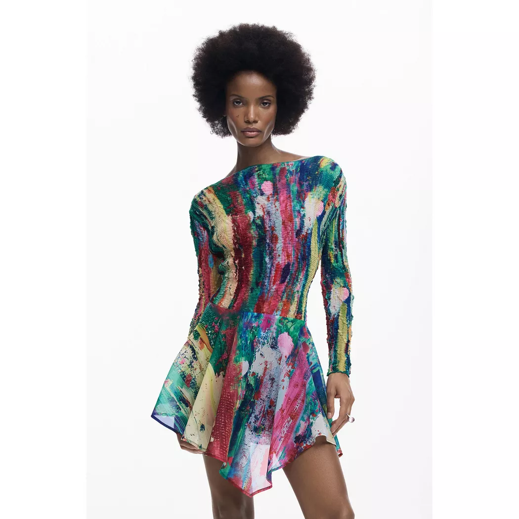 Desigual Robe maille arty MATERIAL FINISHES M female 4